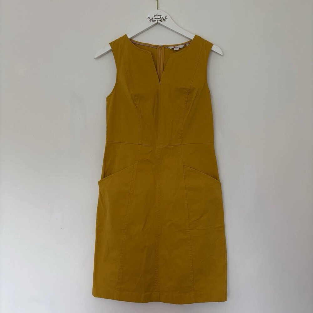 Boden Helena Tuscan Sun Yellow Chino Cotton Dress